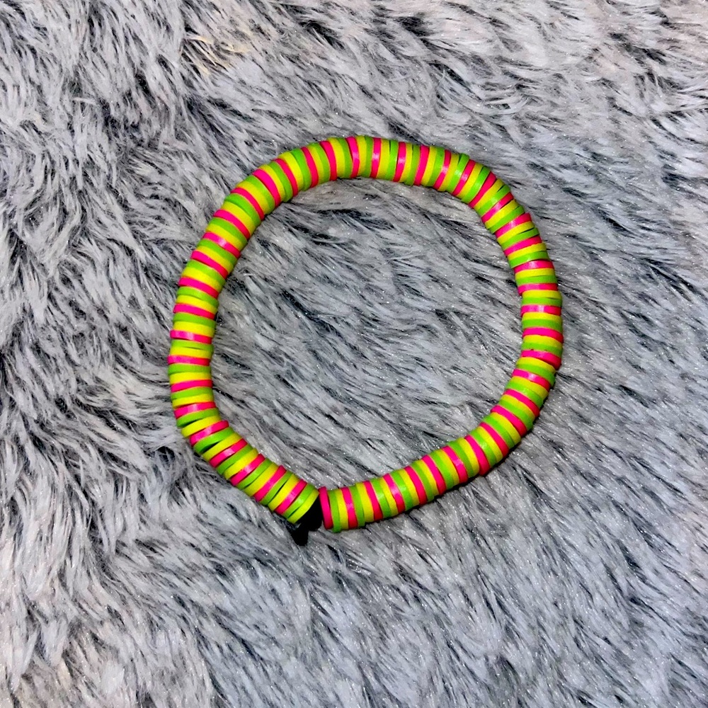 CLAY beads bracelet HANDCRAFTED